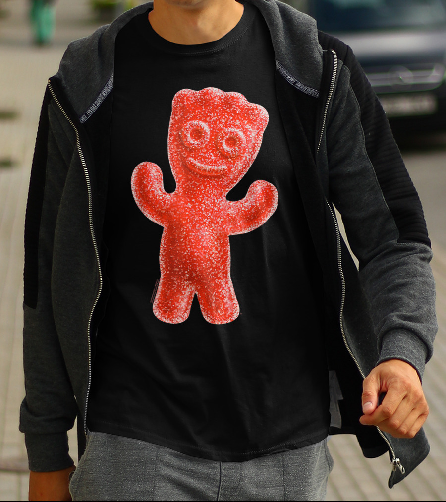 Sour Patch Kids Candy Red Gummy Smiling Figure T-Shirt