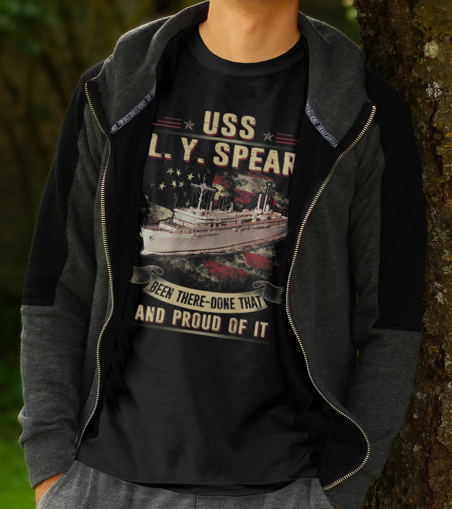 USS L.Y. Spear AS 36 Been There Done That And Proud Of It T-Shirt