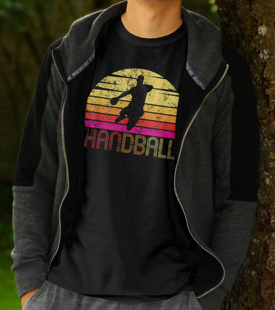 Vintage Handball Retro Sunset T-Shirt