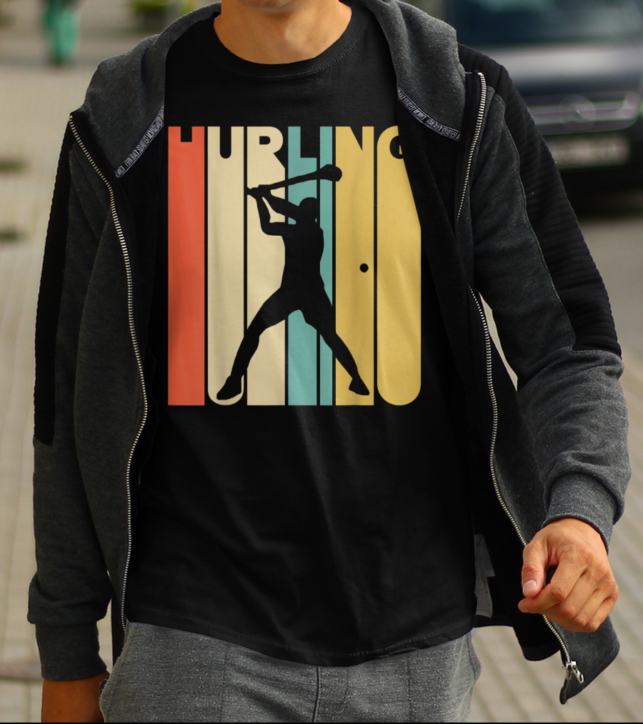 Hurling Vintage Style Retro T-Shirt