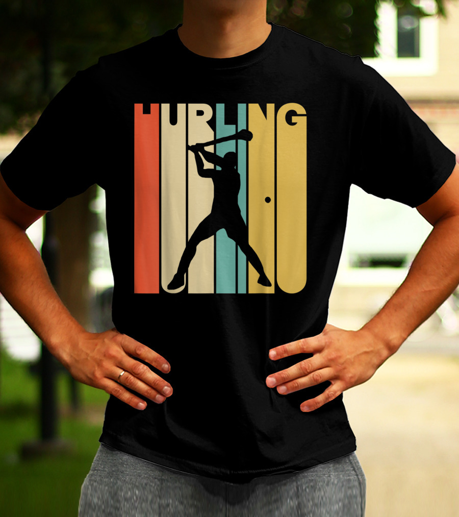Hurling Vintage Style Retro T-Shirt