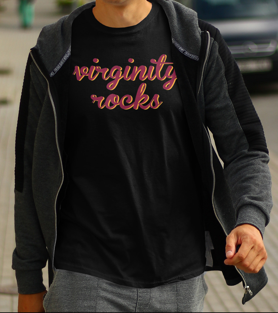 Virginity Rocks Danny Duncan Pink T-Shirt