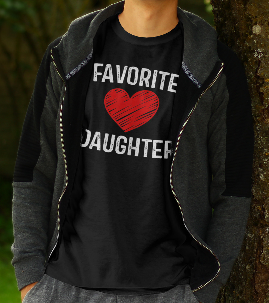 FAVORITE DAUGHTER Red Heart T-Shirt