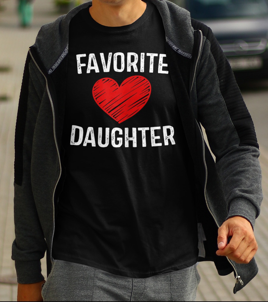 FAVORITE DAUGHTER Red Heart T-Shirt