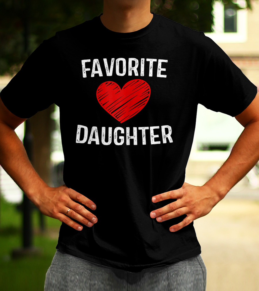 FAVORITE DAUGHTER Red Heart T-Shirt