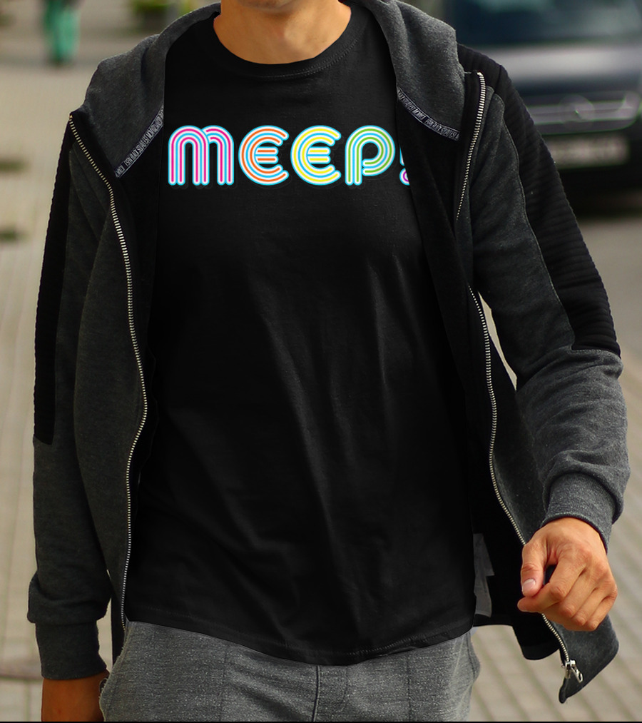 MEEP Colorful Neon Fun Pride Humorous Expression T-Shirt
