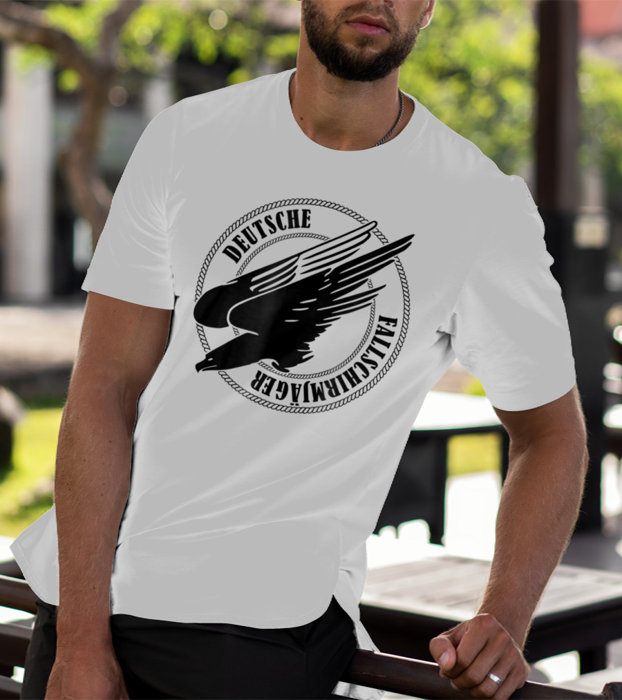 Deutsche Fallschirmjager Ww2 German Paratrooper Emblem T-Shirt