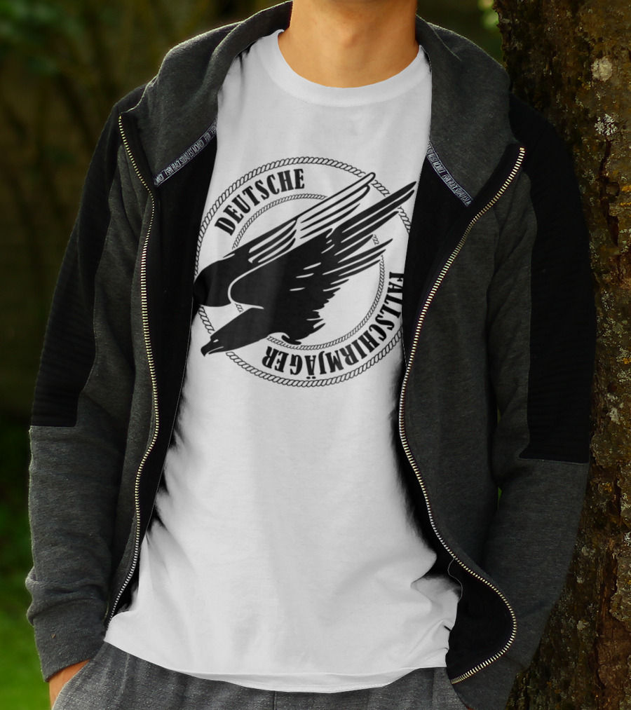 Deutsche Fallschirmjager Ww2 German Paratrooper Emblem T-Shirt