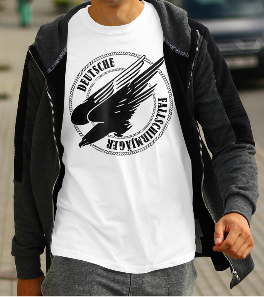 Deutsche Fallschirmjager Ww2 German Paratrooper Emblem T-Shirt