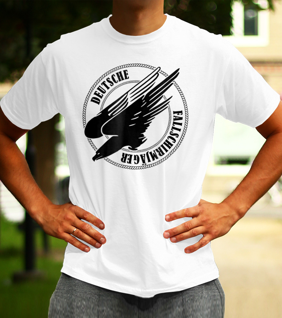 Deutsche Fallschirmjager Ww2 German Paratrooper Emblem T-Shirt