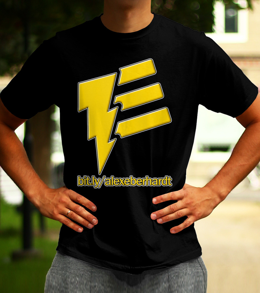 Bit.ly/alexeberhardt Alex Eberhardt Music Yellow Lightning Bolt T-Shirt