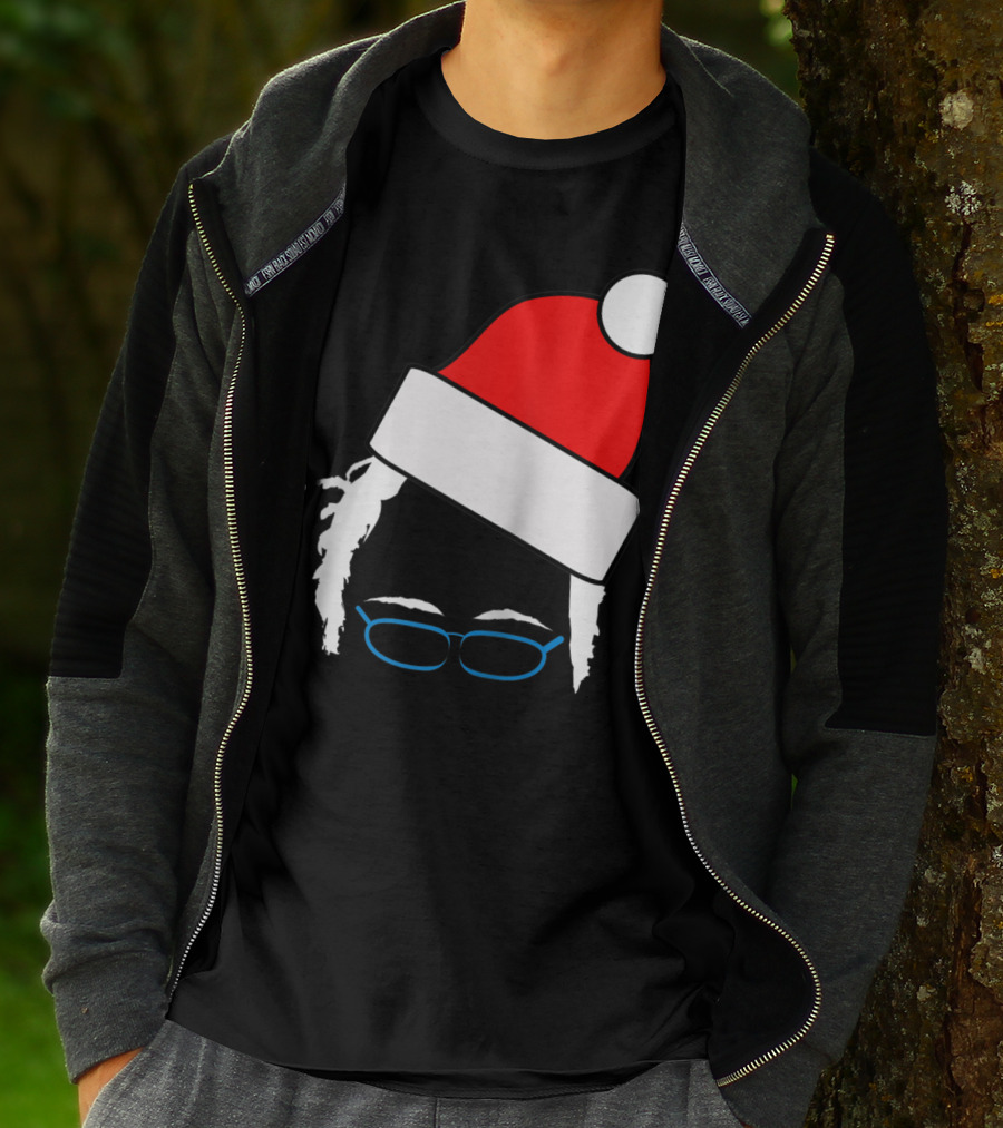 Bernie Sanders Santa Hat Christmas Holiday T-Shirt