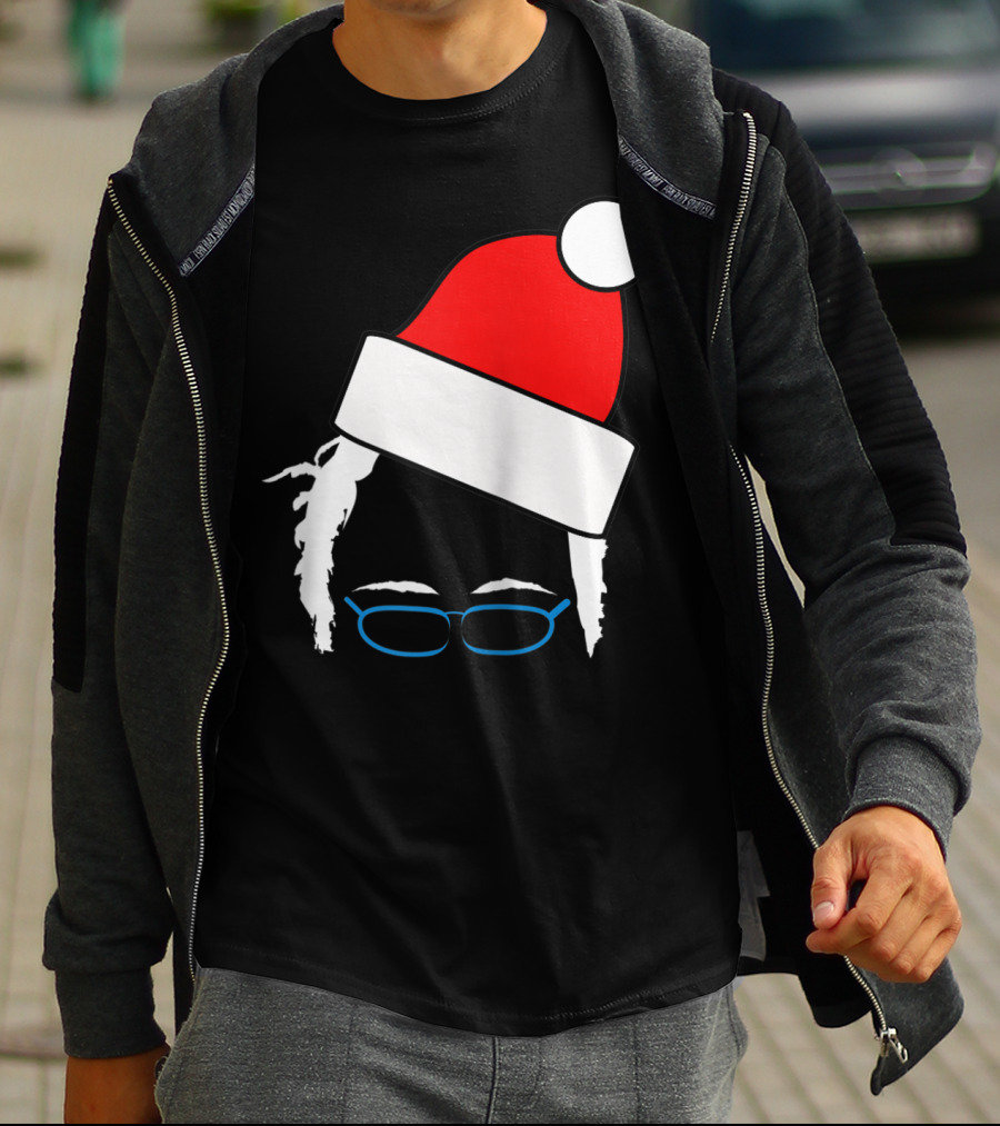 Bernie Sanders Santa Hat Christmas Holiday T-Shirt