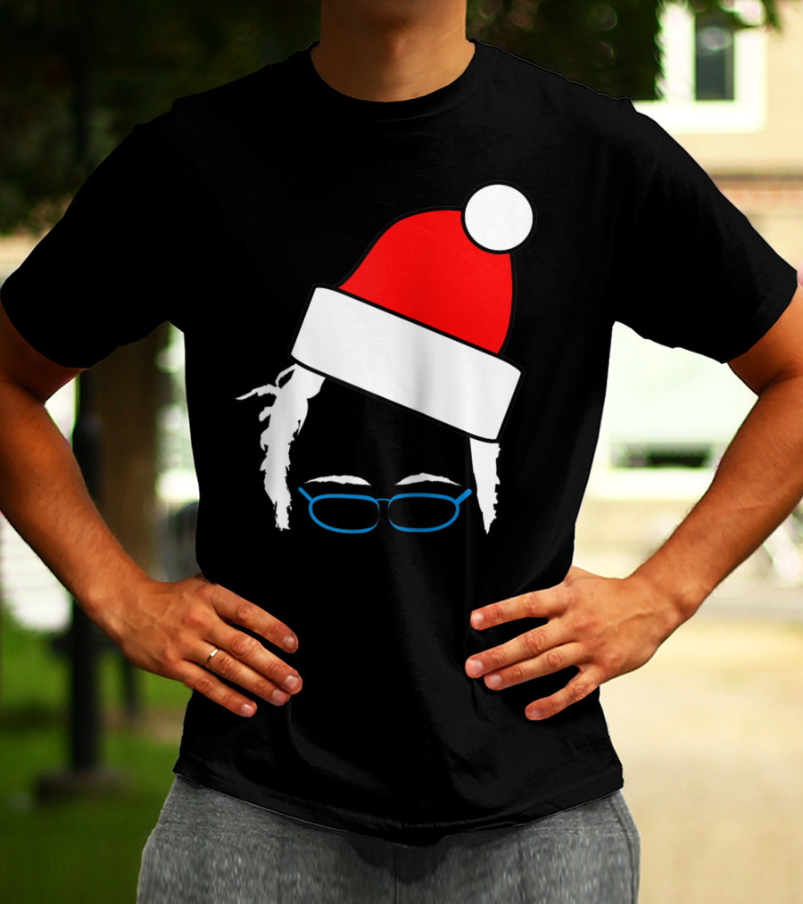 Bernie Sanders Santa Hat Christmas Holiday T-Shirt