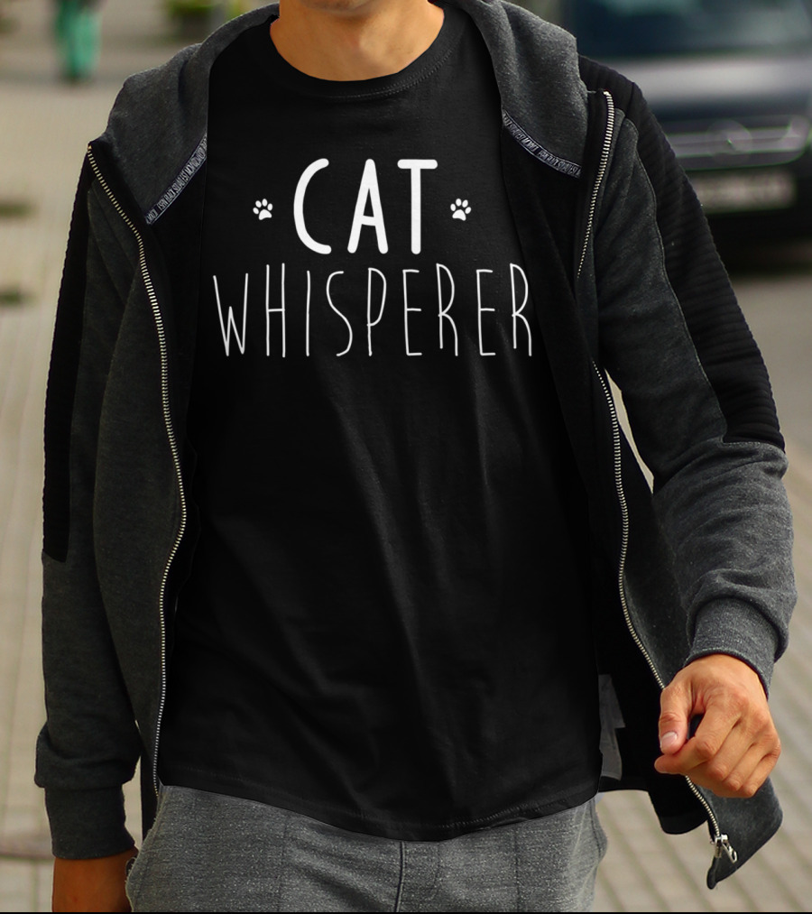 Cat Whisperer Cat Owner Funny Cat Whisperer T-Shirt