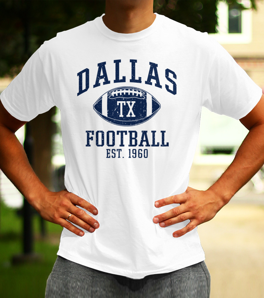 Dallas TX Football Est. 1960 Vintage T-Shirt