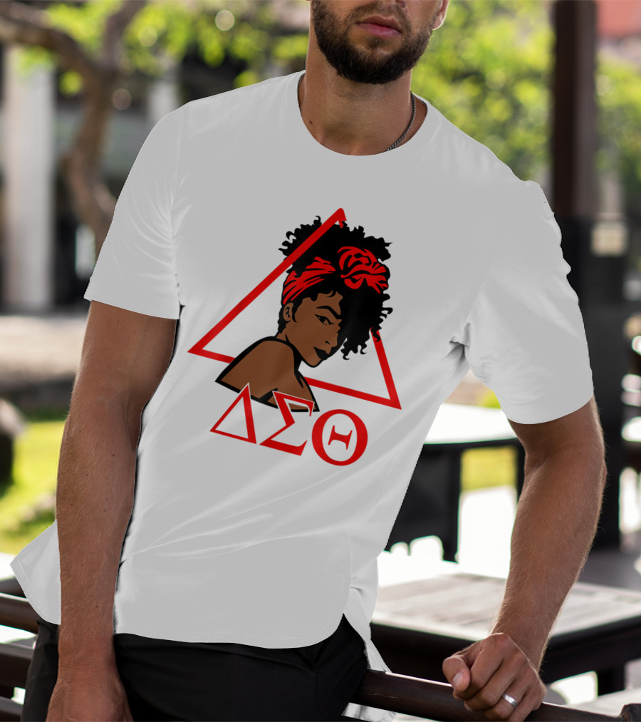 Delta Sigma Theta 1913 African American Woman In Red Triangle T-Shirt