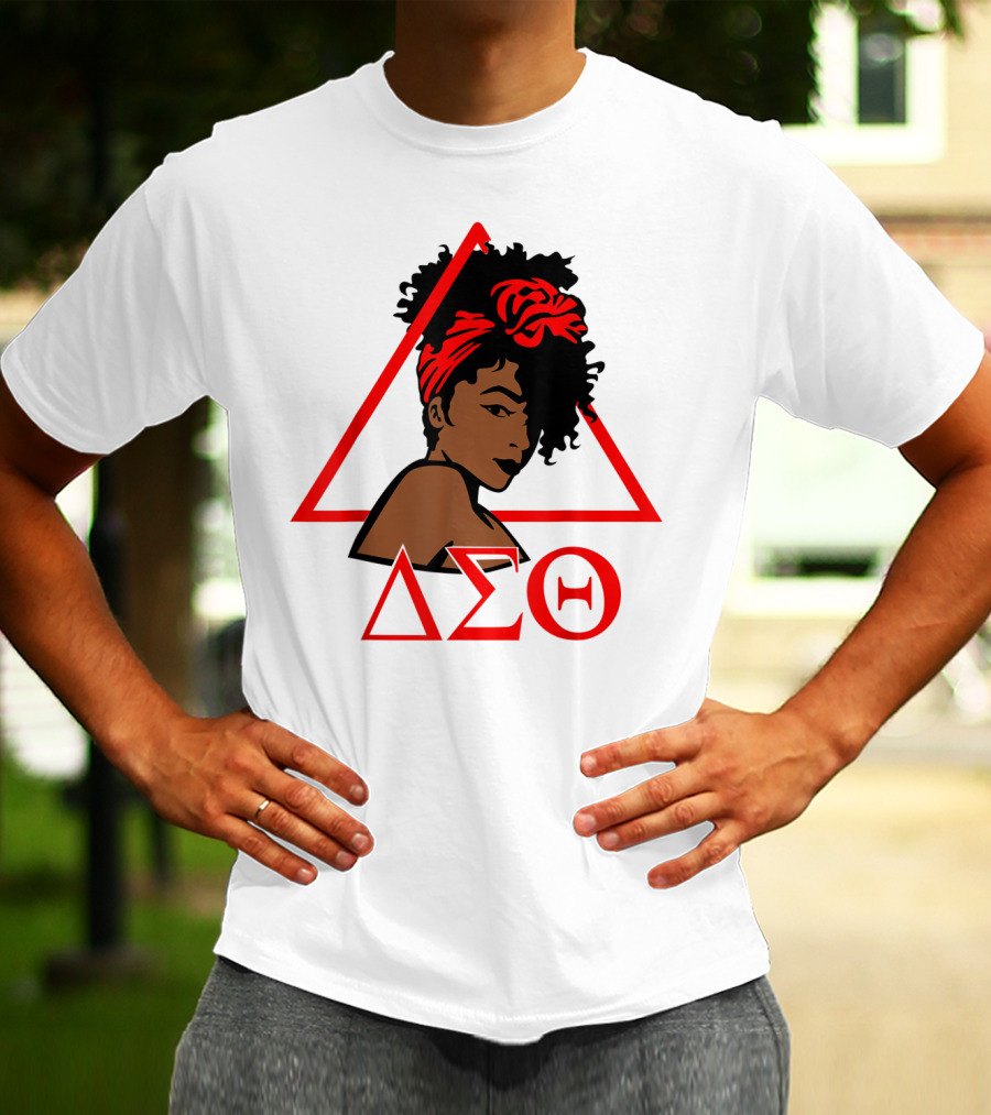 Delta Sigma Theta 1913 African American Woman In Red Triangle T-Shirt