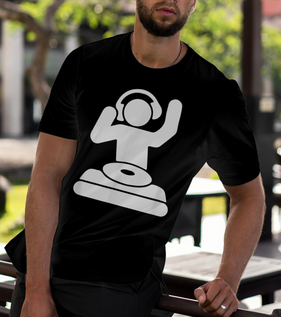Dj Vinyl Turntable Music Mixer Headphones T-Shirt