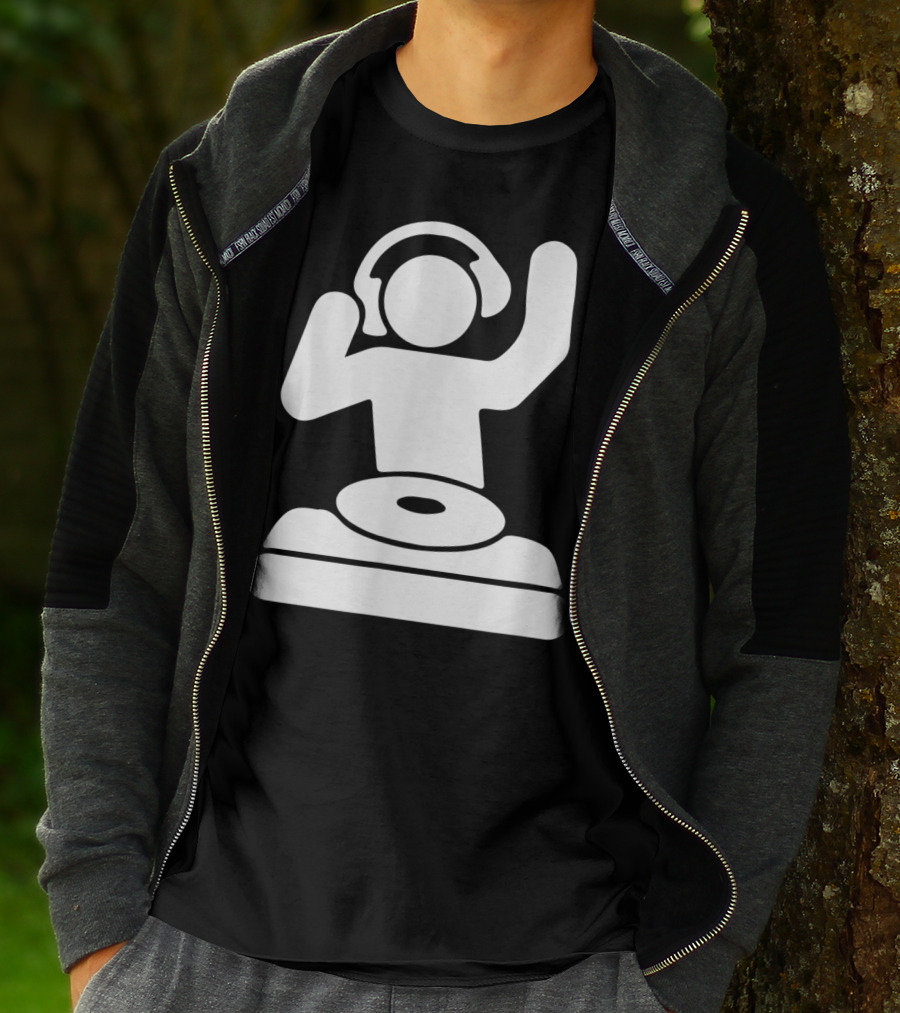 Dj Vinyl Turntable Music Mixer Headphones T-Shirt