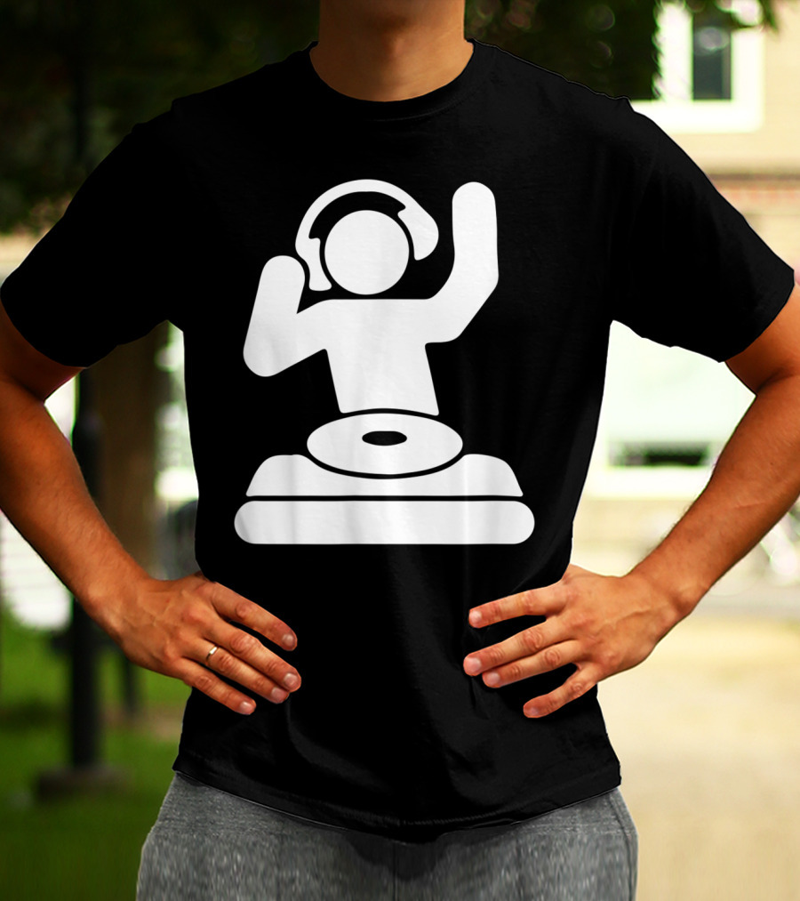 Dj Vinyl Turntable Music Mixer Headphones T-Shirt