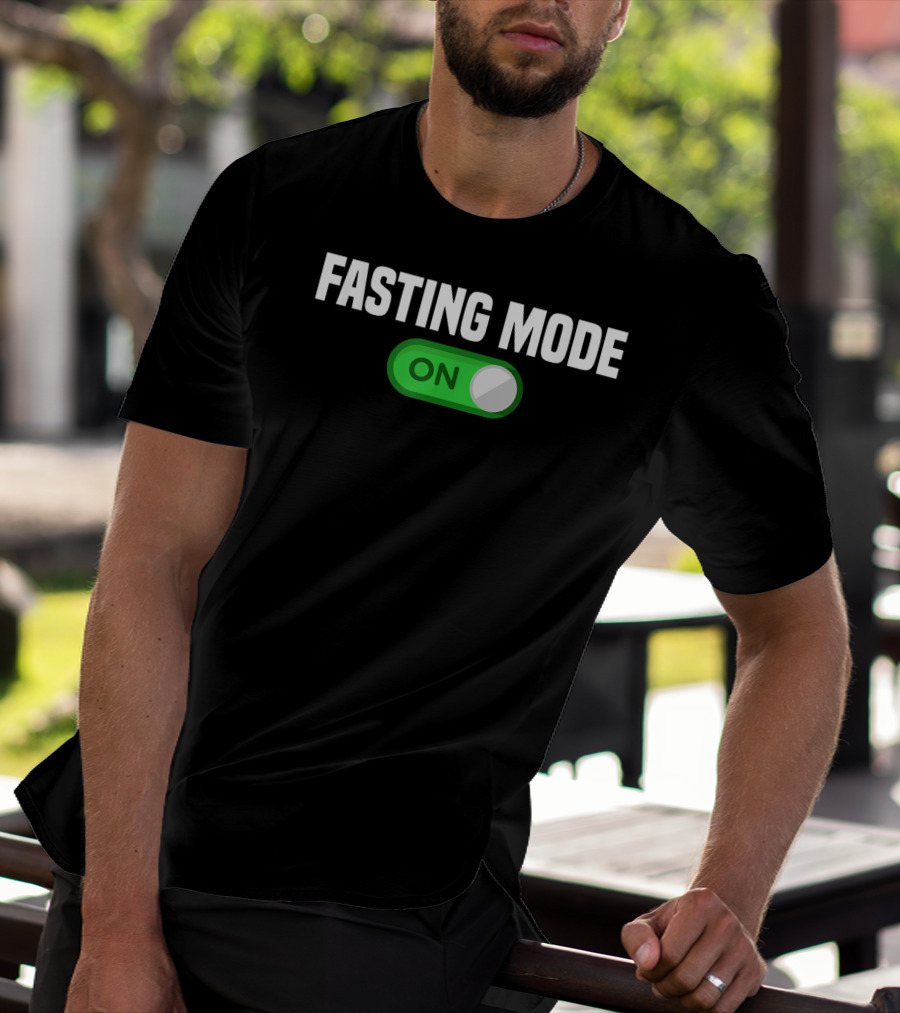 Fasting Mode On Nerdy Intermittent Fasting Switch Button T-Shirt