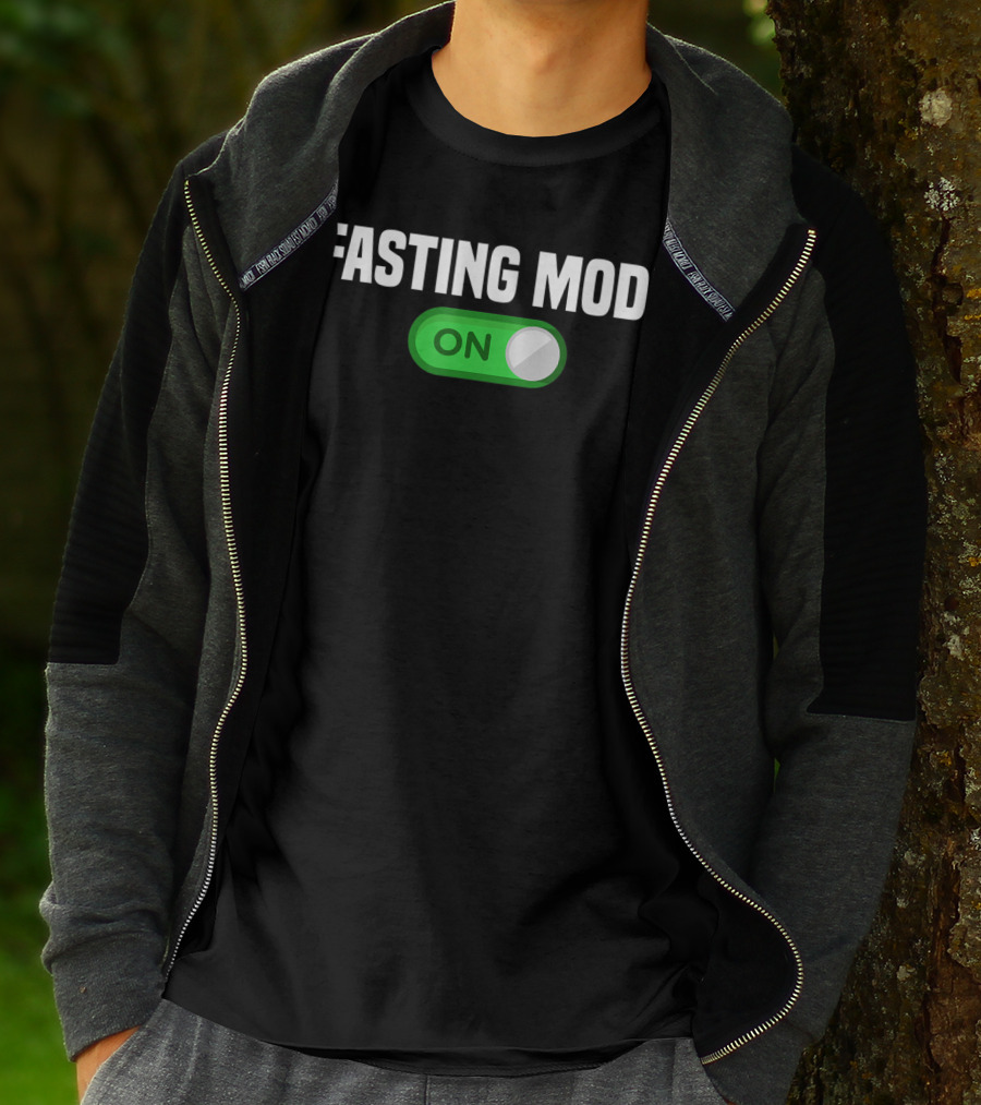 Fasting Mode On Nerdy Intermittent Fasting Switch Button T-Shirt