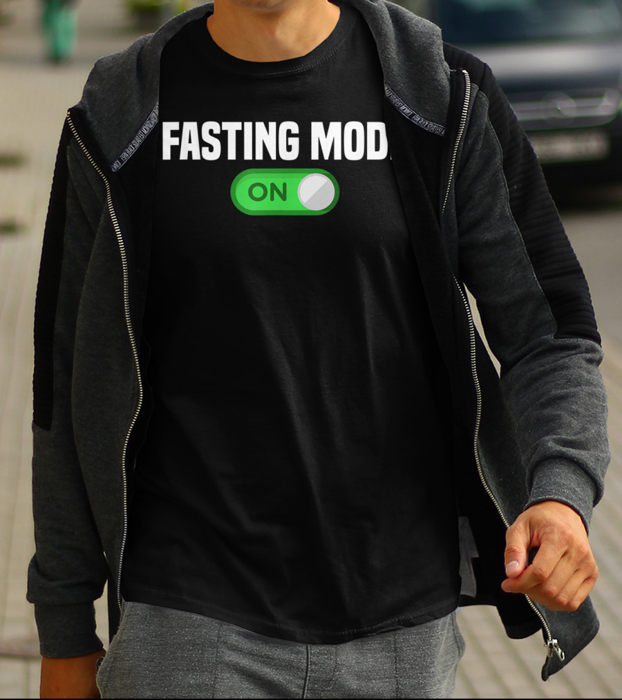 Fasting Mode On Nerdy Intermittent Fasting Switch Button T-Shirt