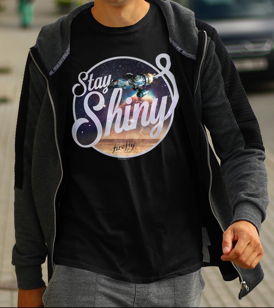 Stay Shiny Firefly Spaceship Galaxy T-Shirt