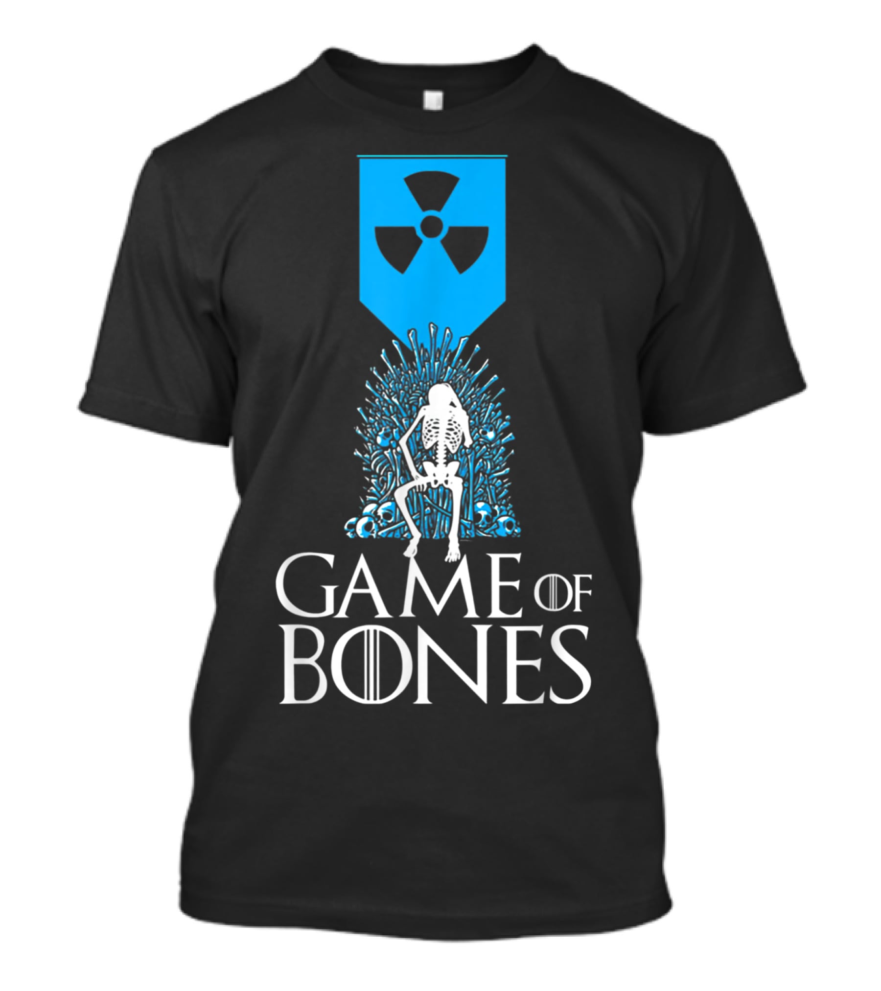 Game Of Bones Radiology Xrays Skeleton Throne Nuclear T-Shirt