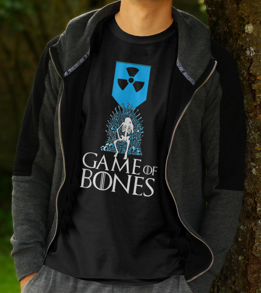 Game Of Bones Radiology Xrays Skeleton Throne Nuclear T-Shirt