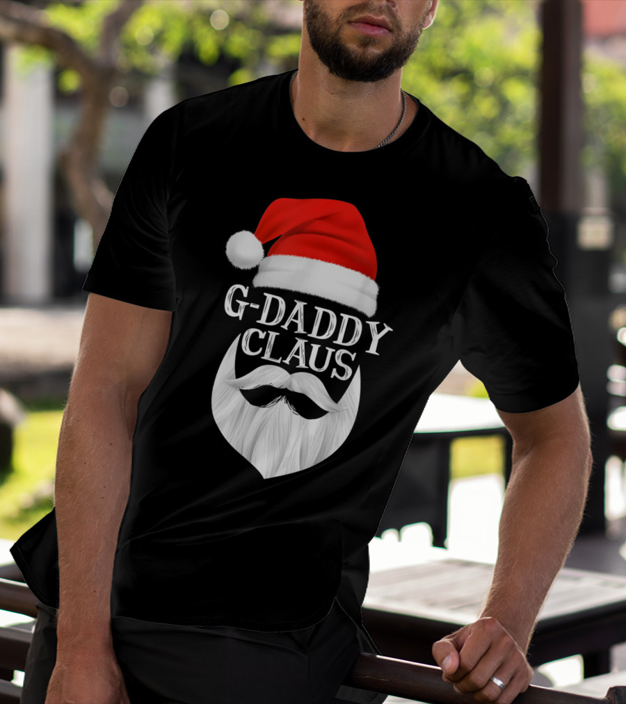 G-Daddy Claus Christmas Beard Santa Hat T-Shirt