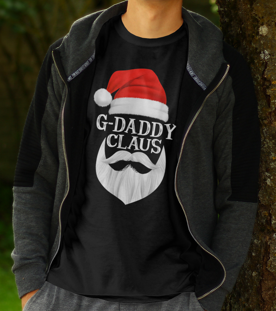 G-Daddy Claus Christmas Beard Santa Hat T-Shirt