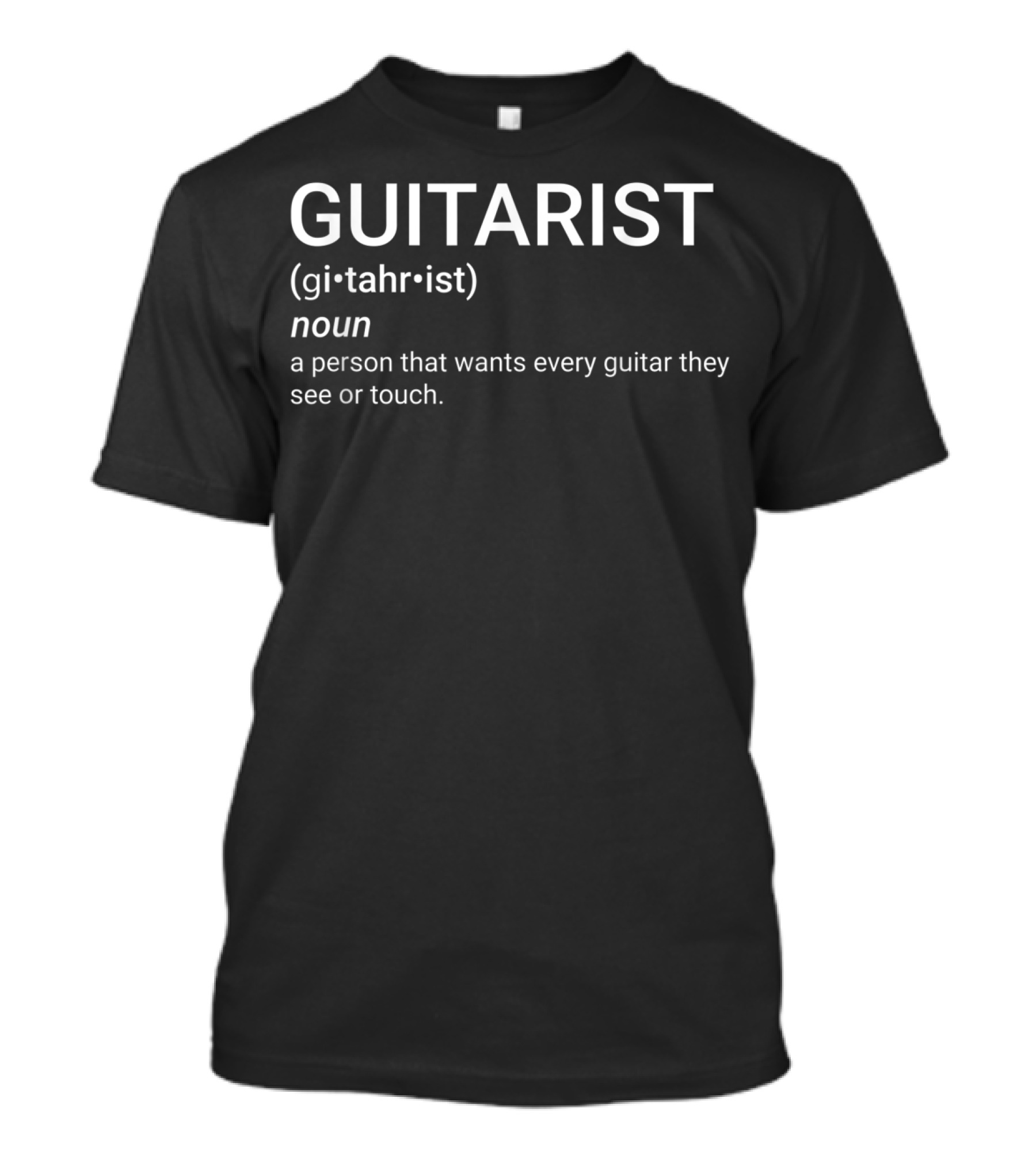 Guitarist Definition Funny Gift For Guitar Player Music Lover T-Shirt
