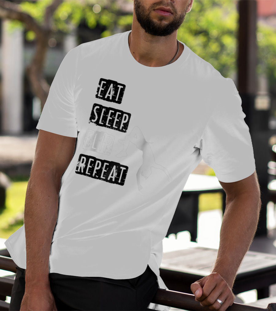 Gymnastics Eat Sleep Flip Repeat Gymnast T-Shirt