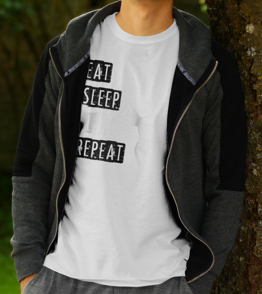 Gymnastics Eat Sleep Flip Repeat Gymnast T-Shirt