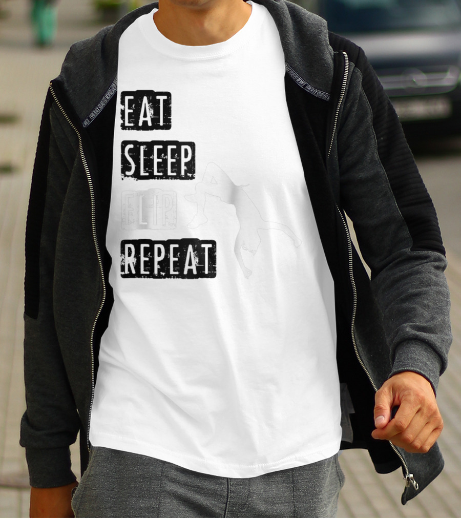 Gymnastics Eat Sleep Flip Repeat Gymnast T-Shirt