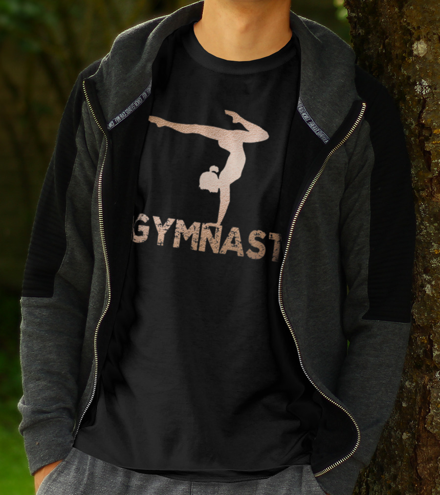 Gymnastics Women Girls Rose Gold Handstand Pose T-Shirt