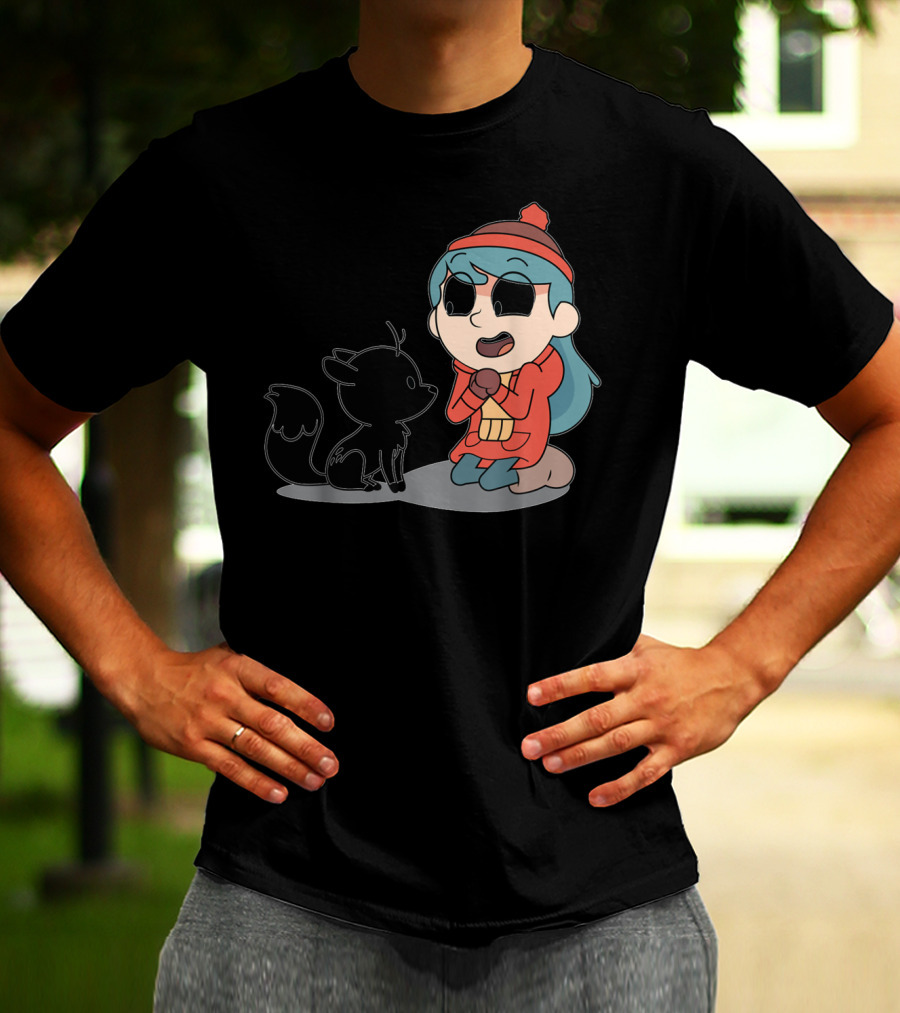 Hilda And Twig Sitting Joyfully In Winter Wear T-Shirt