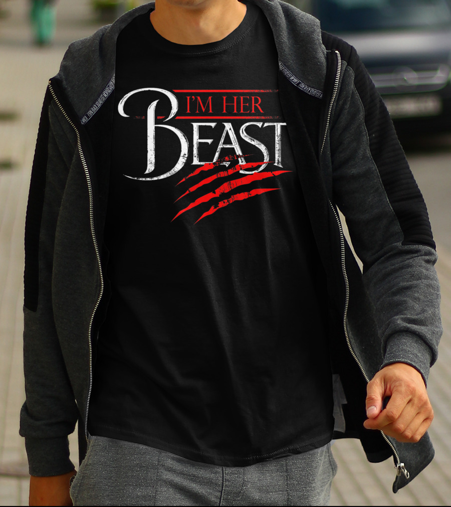 I'm Her Beast Red Claw Marks T-Shirt