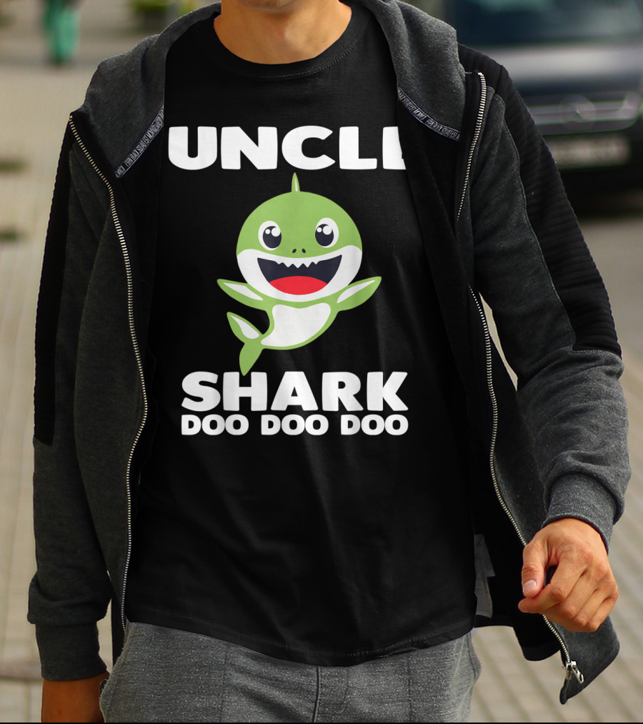 UNCLE SHARK DOO DOO DOO Baby Shark Song Inspired T-Shirt