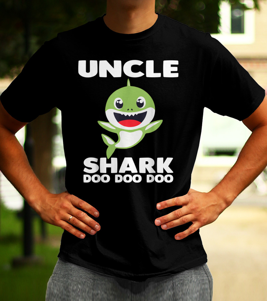 UNCLE SHARK DOO DOO DOO Baby Shark Song Inspired T-Shirt