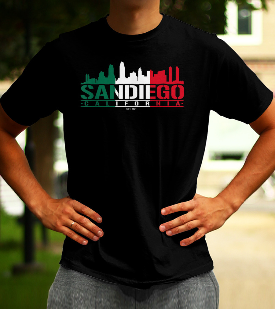 San Diego California Skyline Est. 1821 Classic Look T-Shirt