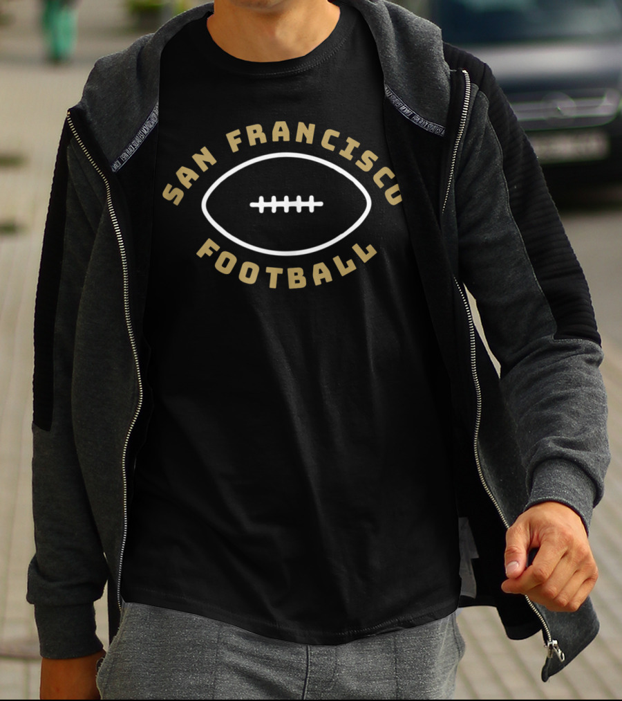 San Francisco Football Minimalist Football T-Shirt