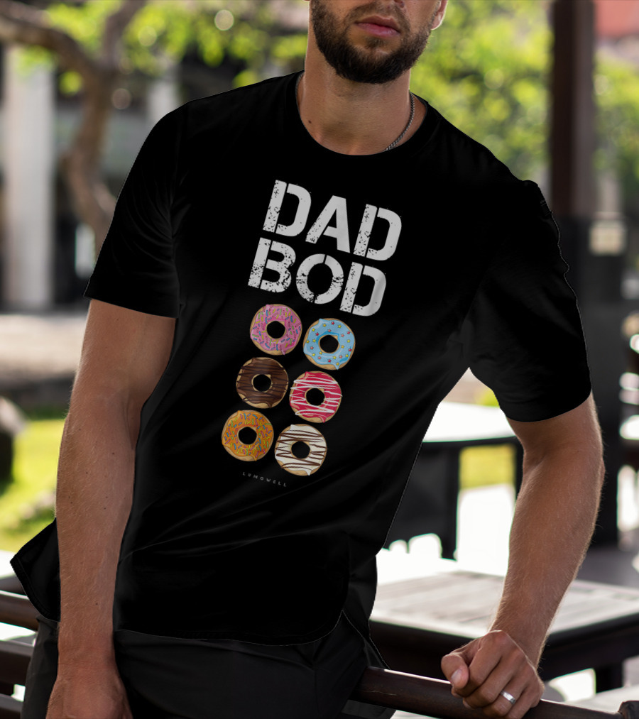 Dad Bod Donut Six Pack Daddy Gym Lumowell T-Shirt