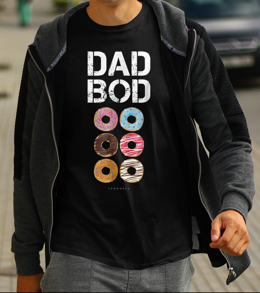 Dad Bod Donut Six Pack Daddy Gym Lumowell T-Shirt
