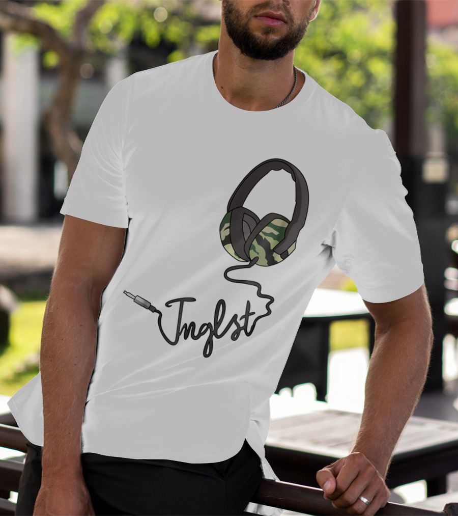 Jungle Music Junglist Drum And Bass Headphones Camo T-Shirt