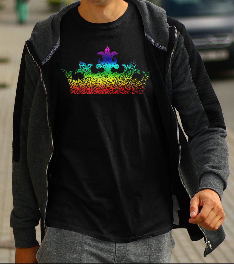 King Queen Crown Rainbow Gay Pride T-Shirt