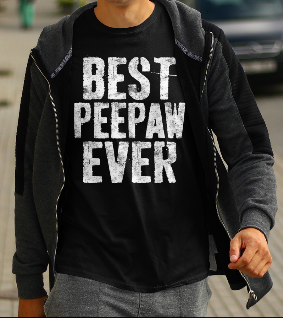 Best Peepaw Ever Mens Grandfather T-Shirt