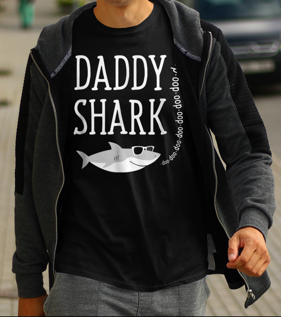 Daddy Shark Doo Doo Sunglasses T-Shirt